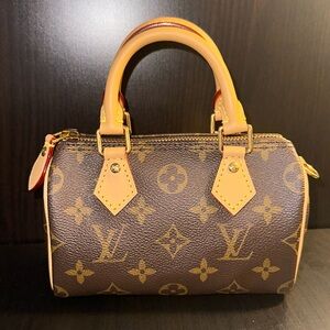 100% Authentic Louis Vuitton Nano Speedy